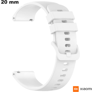 Sale of 20mm Silicone Xiaomi Smartwatch Bracelet in White