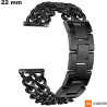 Pulsera Negra 22mm Doble Acero Inoxidable de reloj Xiaomi barata