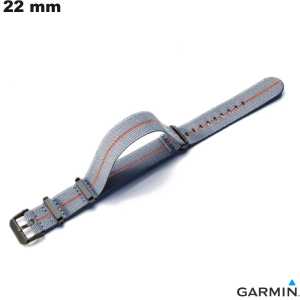 Pulsera para reloj Garmin Gris 22 mm Nylon \ Envío Rápido