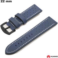 Bracelet 22mm Bleu Huawei de montre Cuir PU  /  Livraison Rapide