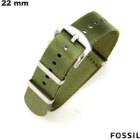 Slimme horloge armband 22 mm Fossil Groene Nylon van hoge kwaliteit