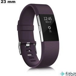 Bracelet Caoutchouc FitBit 23mm Violet (Charge 2, ...))