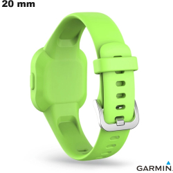 Bracelet de montre intelligente Vert Silicone Garmin 20mm