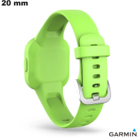 Vente Bracelet de montre intelligente Vert Silicone Garmin 20mm