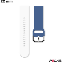 Bracciale 22 mm Blu Polar orologio Caucciù \ Montaggio Facile