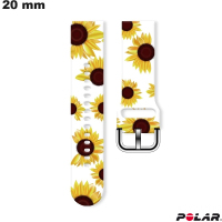 Bracciale per smartwatch Polar 20 mm Bianco Silicone di qualità