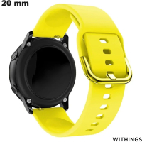 Bracelet Silicone tendance Withings Jaune 20mm