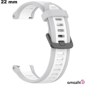 Armband 22mm Grijze Caoutchouc Amazfit slimme horloge goedkoop