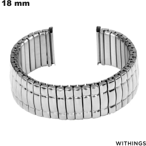 Bracelet 18 mm montre connectée Argenté Métal Withings de qualité