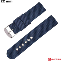 Günstiges 22 mm Blaues OnePlus Nylon Smartwatch-Armband