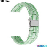 Acheter Bracelet Résine montre connectée Vert Honor 20 mm
