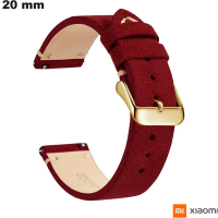 Armbanduhr Smartwatch Echtes Leder Rot 20 mm Xiaomi von hoher Qualität