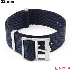 Bracelet Bleu Nylon OnePlus de montre 22 mm