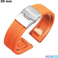 Vente Bracelet Orange Silicone 20mm montre connectée Honor