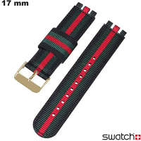 Bracelete Multicolorido para relógio de 17 mm Tecido Swatch barato