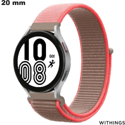 Bracelet Withings 20 mm Nylon Rose de montre intelligente