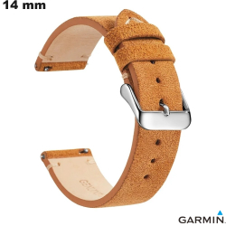 Armband Marron Garmin Echt Leer 14 mm
