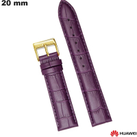 Bracelet Huawei Cuir véritable 20mm Violet  ●  Envoi Rapide