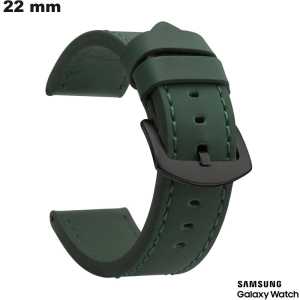 Verkauf Armband Grün Samsung Kunstleder Smartwatch 22mm Verkauf Armband Grün Samsung Kunstleder Smartwatch 22mm