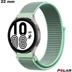 Polsband voor Polar smartwatch Groene 22 mm Stof