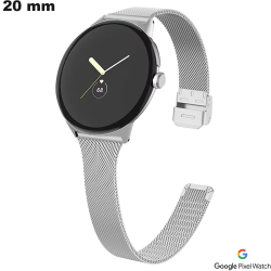 Bracelet Argenté milanais Acier inoxydable Google Pixel