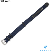 Verkauf von blauen Nylonarmbändern 20mm für Haylou Smartwatches