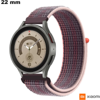 Armband Nylon Velcro Paars 22mm Xiaomi: Verzending binnen 24u