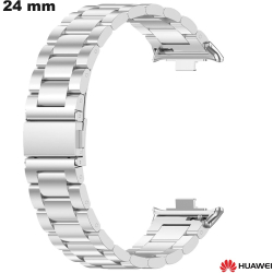 Armband Metall 24mm Edelstahl Silber Huawei Silber