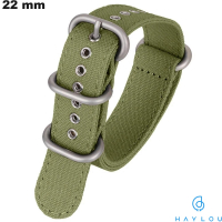 Horloge 22 mm Nylon Groene Haylou Armband | Snelle Levering