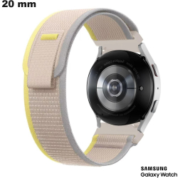 Bracelet Gris Samsung pour montre Nylon Scratch 20mm