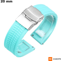 Pulsera de 20 mm para reloj inteligente Xiaomi de caucho de calidad