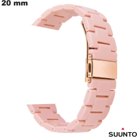 Bracelet 20 mm Suunto Résine de montre intelligente Rose de qualité