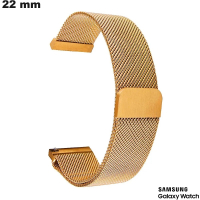 Verkauf Magnetisches 22 mm Goldenes Edelstahlarmband für Samsung