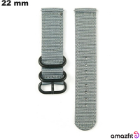 Bracelet montre Gris 22mm Amazfit Tissu # Envoi Rapide