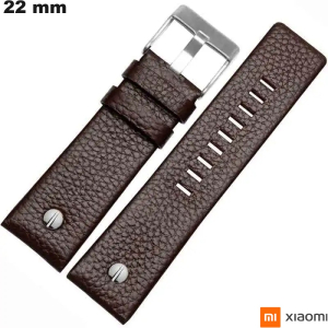 Pulsera reloj inteligente Xiaomi de piel genuina de 22 mm de calidad