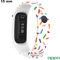Acheter Bracelet Oppo Blanc de montre intelligente Caoutchouc