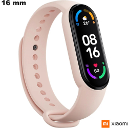 Armband Rose Xiaomi günstige Uhr 16 mm Gummi