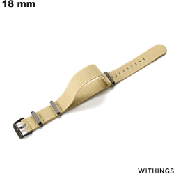 Pulsera Beige Tejido de reloj inteligente 18mm Withings