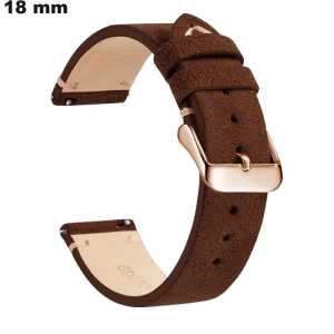 Sale Vintage Genuine Leather 18mm Brown Watch Strap