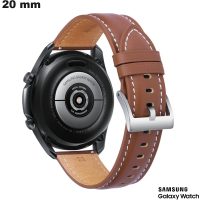 Armband 20 mm Braun Leder Samsung \ Versand in 24h