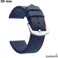 Armband 20mm Uhr Blau Garmin zeitlos Qualität PU-Leder