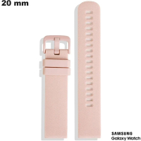 Armband aus rosa Silikon günstig kaufen für Samsung Uhr 20 mm
