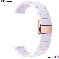 Bracelet de smartwatch 22 mm Résine Blanc Amazfit de qualité