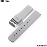 Bracelet de smartwatch Caoutchouc 20mm Amazfit Gris pas cher