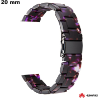 Bracelet Résine Violet montre 20 mm Huawei / Livraison Gratuite