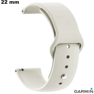 Pulsera Gris de 22 mm para reloj inteligente Garmin de caucho de calidad