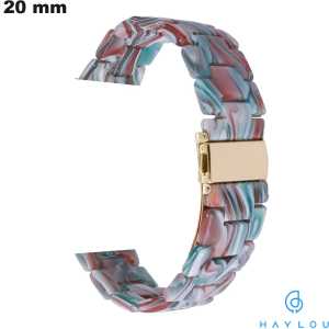 Armband Haylou 20 mm aus Kunstharz für Smartwatch in hochwertigem Multicolor