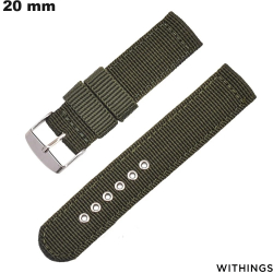 Bracciale escursionismo Verde 20 mm Tessuto di orologio Withings