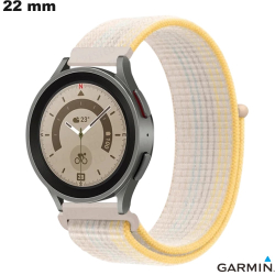Garmin Smartwatch Bracelet Wit Nylon 22 mm