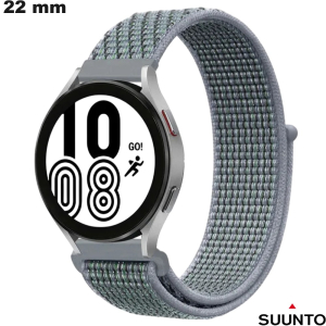 Bracelet 22 mm Gris Nylon Suunto de smartwatch  :  Port Gratuit dès 20€